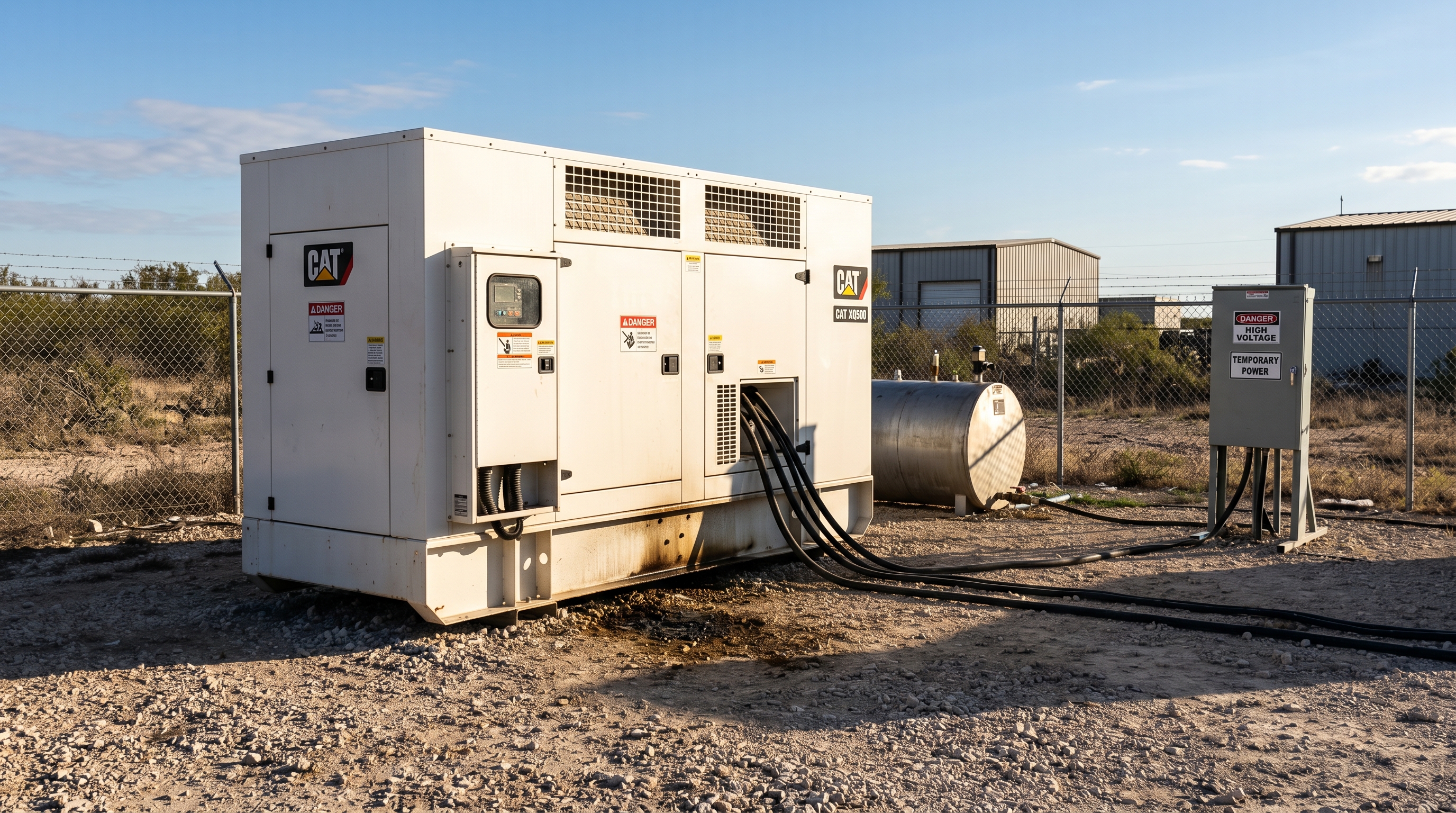 Generator deployed at a remote site